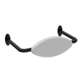 Mecca Care Dda Nero Toilet Backrest - Matt Black